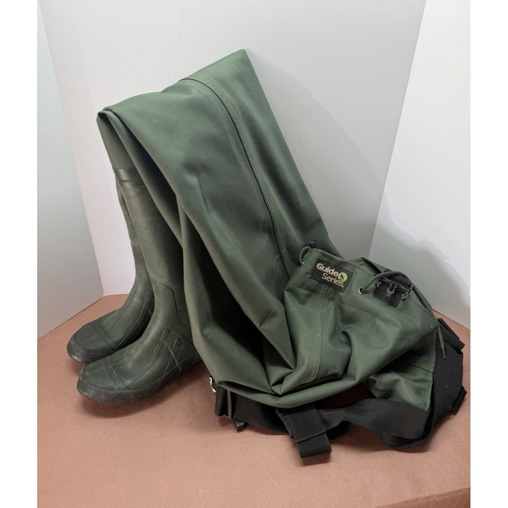 Guide Series Chest Waders Boot Foot Green/Black US 8 Medium Polyester/Rubber